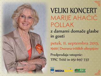 Veliki koncert Marije Ahačič Pollak z damami domače glasbe in gosti Veliki koncert Marije Ahačič Pollak z damami domače glasbe in gosti