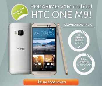 Osvoji HTC One M9 in snemaj 4k filme ter zajemaj 20MP slike