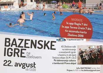 1. Bazenske igre na Zbelovem 1. Bazenske igre na Zbelovem