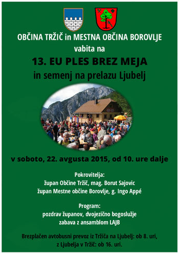 13. EU ples brez meja na prelazu Ljubelj
