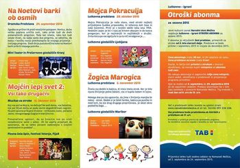 OTROŠKI ABONMA 2015/2016