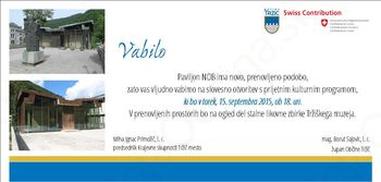 Vabilo na odprtje prenovljenega paviljona NOB