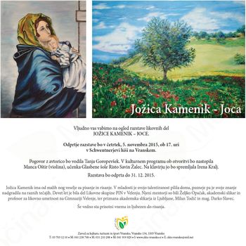 ODPRTJE RAZSTAVE: JOŽICA KAMENIK - JOCA