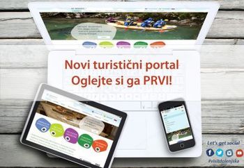Prenovljeni turistični portal regije www.visitdolenjska.eu 