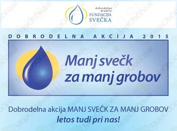 Dobrodelna akcija MANJ SVEČK ZA MANJ GROBOV