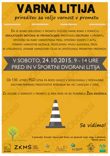 Preventivni dogodek za varnost v prometu VARNA LITIJA