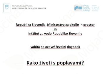 Povabilo na dogodek z naslovom “Kako živeti s poplavami”