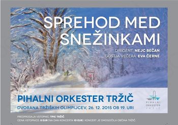 Sprehod med snežinkami s Pihalnim orkestrom Tržič