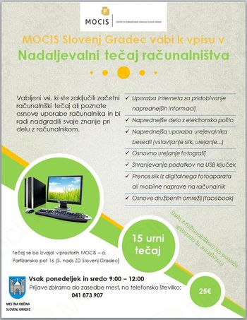 Nadaljevalni tečaj računalništva