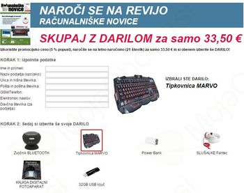 Naroči se na revijo Računalniške novice in prejmi TOP izdelek