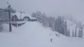 Na Voglu izmerili 130cm snega