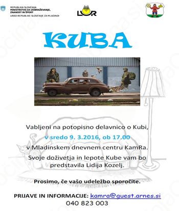 Potopisna delavnica o Kubi