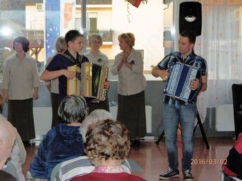 David Kramaršek in Jan Brežnik na harmoniki