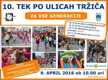 10. tek po ulicah Tržiča