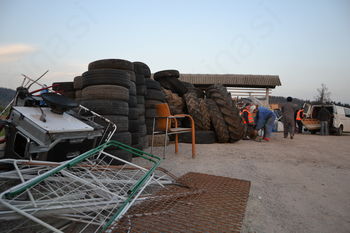 Zbrali skoraj 22 ton kosovnih odpadkov ter preko 600 gum