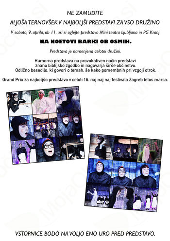 To soboto: Na Noetovi barki ob osmih