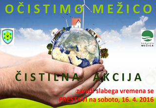 ČISTILNA AKCIJA SE PRESTAVI ČISTILNA AKCIJA SE PRESTAVI