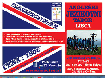 ANGLEŠKI JEZIKOVNI TABOR LISCA 2016