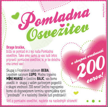 Prijavite se na Pomladno osvežitev