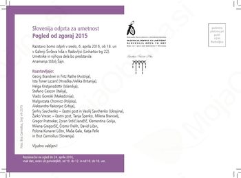Otvoritev razstave Pogled od zgoraj 2015