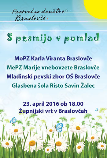 S PESMIJO V POMLAD