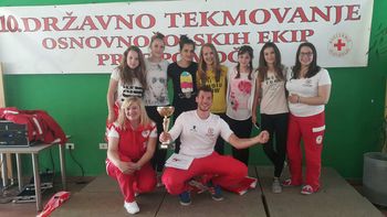 Ekipa učenk OŠ Boštanj – državne prvakinje v prvi pomoči