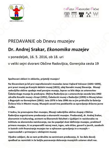 MUZEJSKI VEČER – EKONOMIKA MUZEJEV