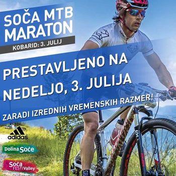 SOČA MTB MARATON prestavljen na 3. julij 2016
