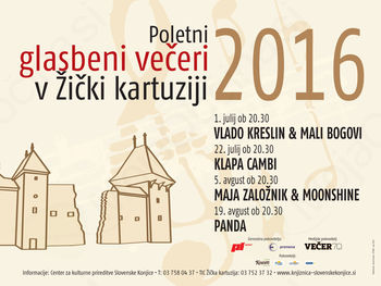 Poletni glasbeni večeri v Žički kartuziji 2016 Poletni glasbeni večeri v Žički kartuziji 2016