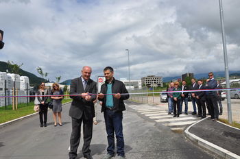 Slovesno odprtje izgradnje komunalne infrastrukture Obrtne cone Konus