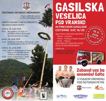 DAN GASILCEV GZ ŽALEC IN POČASTITEV DNEVA DRŽAVNOSTI