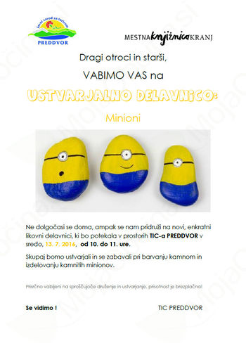 Počitniška delavnica: Minioni 