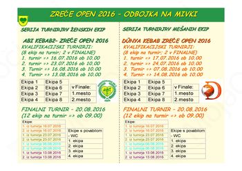 ZREČE OPEN 2016 - ODBOJKA NA MIVKI
