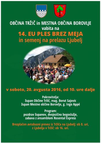 Dogodki v Tržiču od 15. do 21. avgusta
