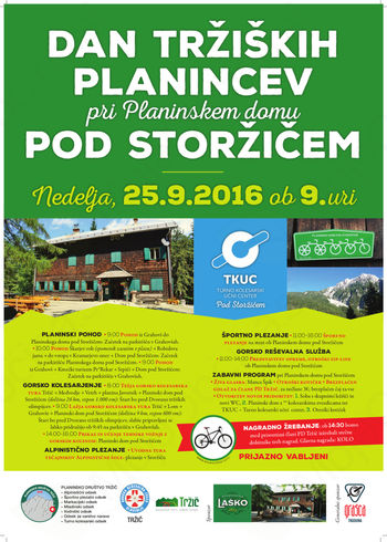 DAN TRŽIŠKIH PLANINCEV PRI PLANINSKEM DOMU POD STORŽIČEM