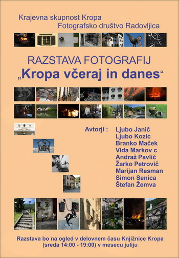 Kropa včeraj in danes, fotografska razstava
