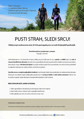 PUSTI STRAH, SLEDI SRCU