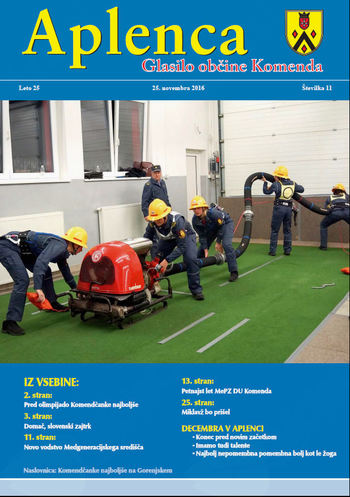 Aplenca – Glasilo občine Komenda 11/2016