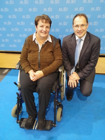 Romana Prelc, prejemnica odličja Srebrni znak NSi 