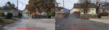 Dokončana obnova podpornega zidu, dela ceste in dela vodovoda KAPLA Dokončana obnova podpornega zidu, dela ceste in dela vodovoda KAPLA