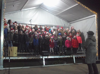 BOŽIČNI KONCERT PEVCEV V PARKU MLADOSTI