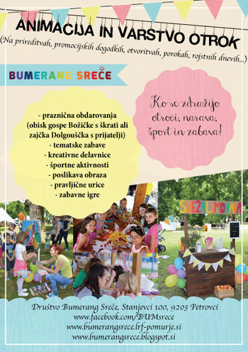 Nova ponudba društva Bumerang Sreče!
