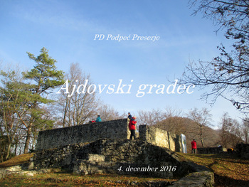 FOTOREPORTAŽA: Izlet PD Podpeč Preserje na Ajdovski gradec  4. 12. 2016