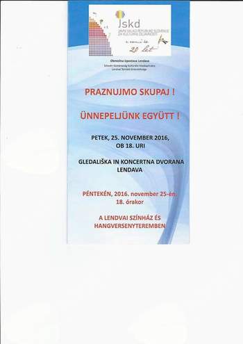 V Lendavi so društva "Praznovala skupaj"