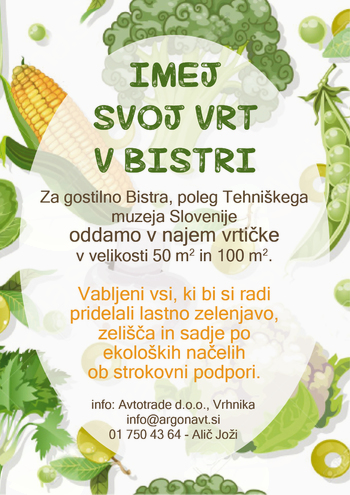 Novosti na vrtu v Bistri