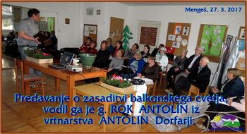 Predavanje o cvetličnih nasadih
