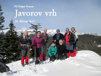 FOTOREPORTAŽA : Izlet PD Podpeč Preserje na Javorov vrh   26.2.2017