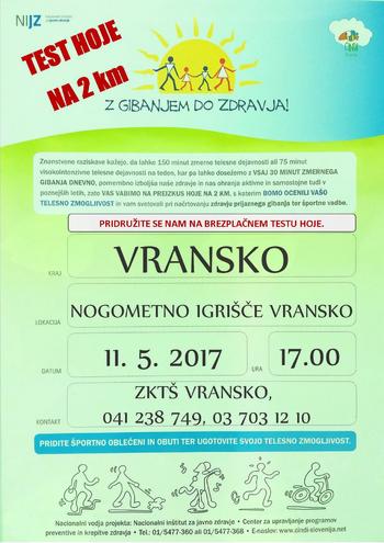 TEST HOJE NA 2 KM - brezplačno testiranje