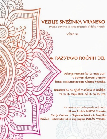 9. RAZSTAVA ROČNIH DEL