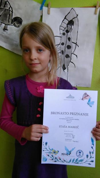 Bronasto priznanje Staši Markič